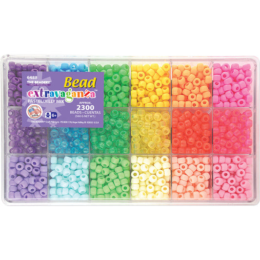 Bead Box Extravaganza Pastel/Jelly Mix 6488