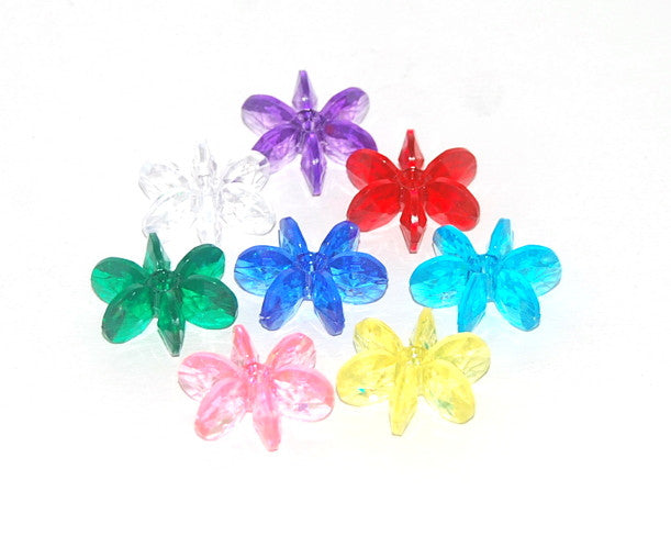 18mm Star Flower Beads - #000 Assorted Colors
