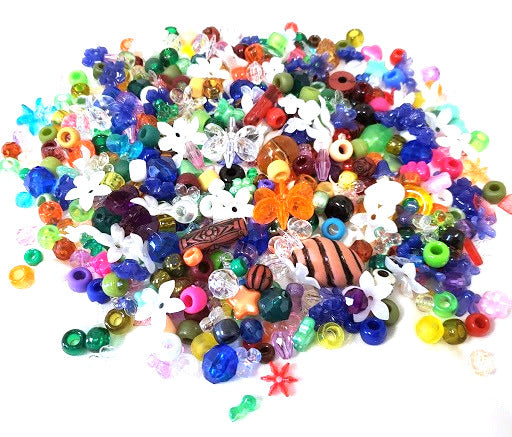 Craft Beads Assorted 1 lb, B100SV (CLOSEOUT)
