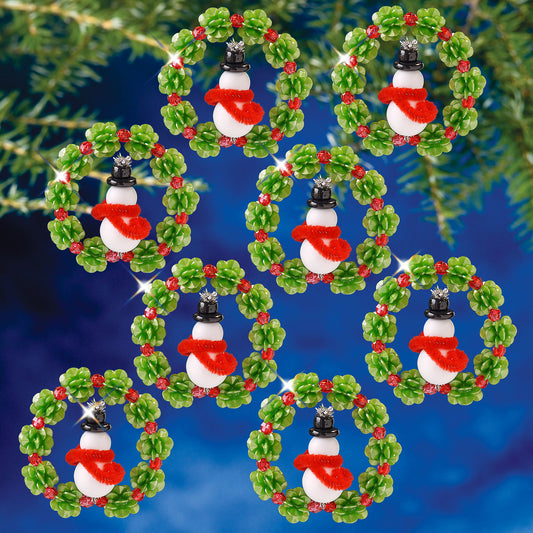 The Beadery® Christmas Tree Wreath Holiday Beaded Ornament Kit
