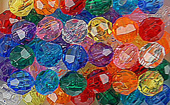 Faceted Beads 10mm Package 450 pieces 711V - Beadery Products