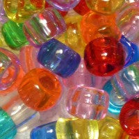 Clear Plastic Pony Beads 6 x 9mm, 500 beads  Pony beads, Spirit jewelry,  How to make beads