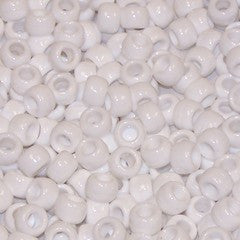 Pony Beads, 9x6mm, Opaque White (650 Pieces)