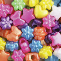 Pony Beads Mixed Pearl Multi 1/2 lb  #1199SV139G - Beadery Products