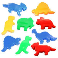 Dinosaur Beads Opaque Multi 1 lb  1683SV076 - Beadery Products