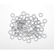 Brass Jump Rings Nickel Plated 4mm 360 Per Pkg 1880-98 - Beadery Products