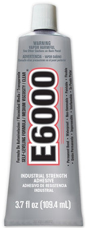 E6000® Glue, CLEAR, Medium Viscosity, 3.7 oz tube 230021 - Beadery Products