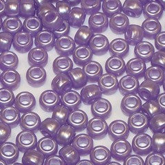Light Purple Ashed Pearl 9mm Barrel Pony Beads (500pcs)
