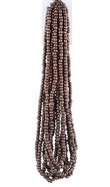 Seed Bead Strand Glass 14" Dk Brown 30061370 (CLOSEOUT) - Beadery Products