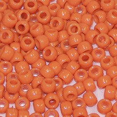 Pony Beads 6mmx9mm 1,000/Pkg Opaque Red