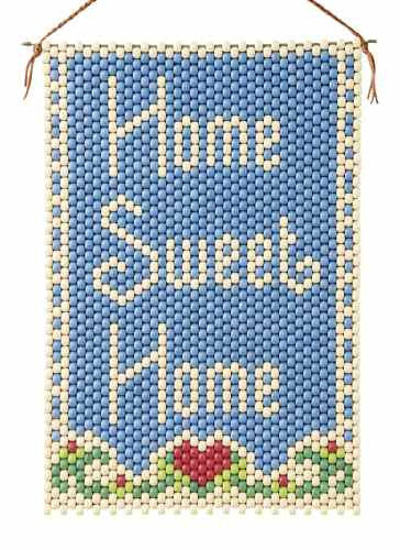 Beaded Banner Kit, Home Sweet Home #5067 - Beadery Products