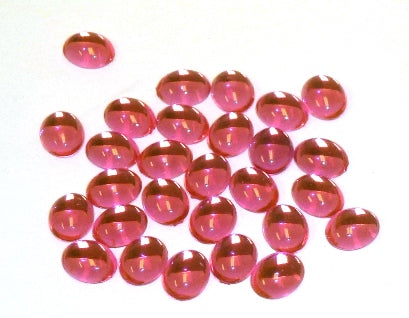 Acrylic Cabochons 10X8mm Oval Pink 50 Per Pkg 568-015 - Beadery Products