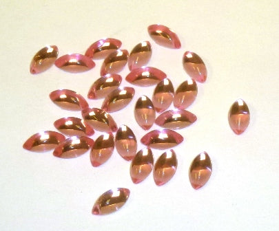Acrylic Cabochons 12X6mm Navette  144 Per Pkg 584 - Beadery Products