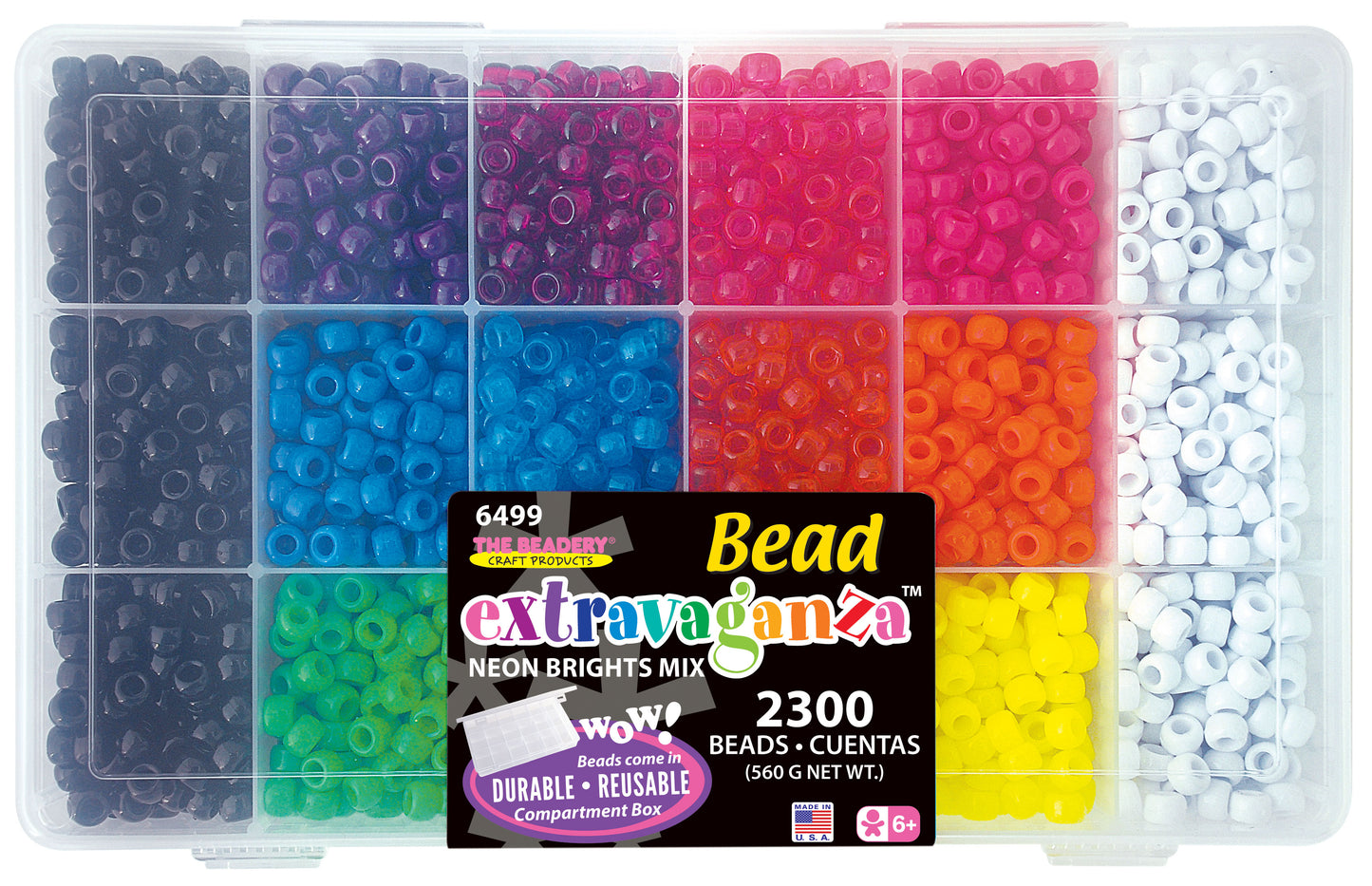 Bead Box Extravaganza Neon Brights Mix 6499 - Beadery Products