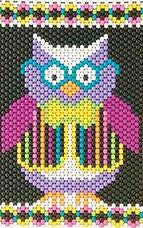Beaded Banner Kit, Hootie Owl  #7238 - Beadery Products