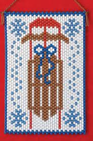 Beaded Banner Kit Winter Sled #7246 - Beadery Products