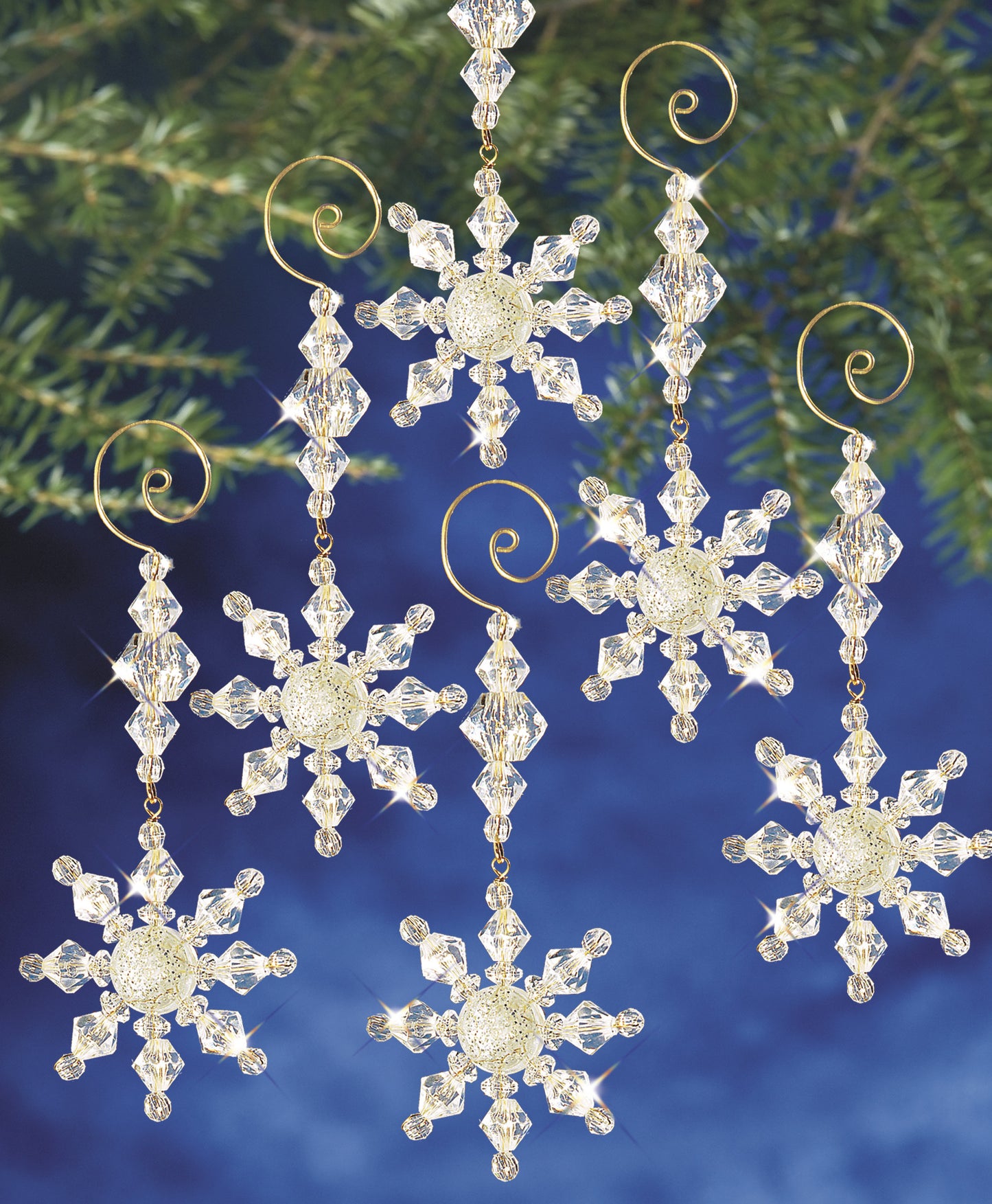 Beadery Holiday Ornament Kit Snow Crystal Dangler #7332 - Beadery Products