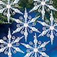 Beadery Holiday Ornament Kit Light Sapphire Snowflake 7448 - Beadery Products
