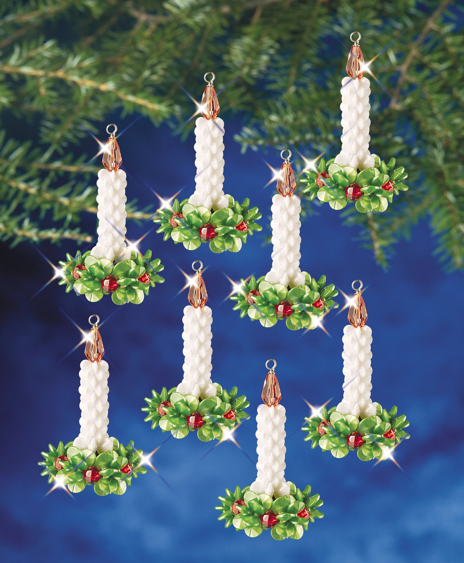 Beadery Holiday Ornament Kit Candle Wreath #7464 - Beadery Products
