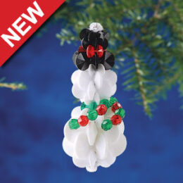 Beadery Holiday Ornament Kit Sunburst Snowman 7480 - Beadery Products