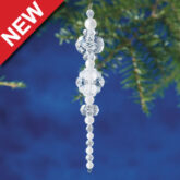 Beadery Holiday Ornament Kit Ice & Pearl Icicle 7481 - Beadery Products