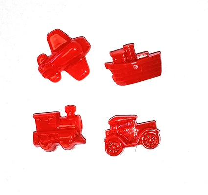 Transportation Beads Op Red 144 per pkd  1164SV-058 - Beadery Products